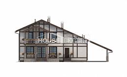 250-002-Л Проект двухэтажного дома мансардой, гараж, красивый дом из кирпича Псков, House Expert