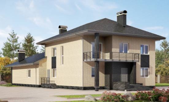 305-003-Л Проект двухэтажного дома, красивый загородный дом из газосиликатных блоков Псков | Проекты домов от House Expert