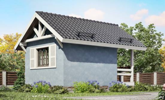 020-001-П Проект одноэтажного дома, скромный загородный дом из бревен Пыталово | Проекты домов от House Expert