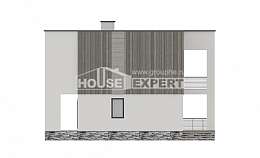 150-017-П Проект двухэтажного дома, небольшой домик из газобетона Невель, House Expert